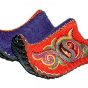 Felted Slippers Aladdin. Wool Slippers, Home..
