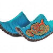 Felted slippers Aladdin. Wool slippers | home shoes | indoor slippers | felt slippers