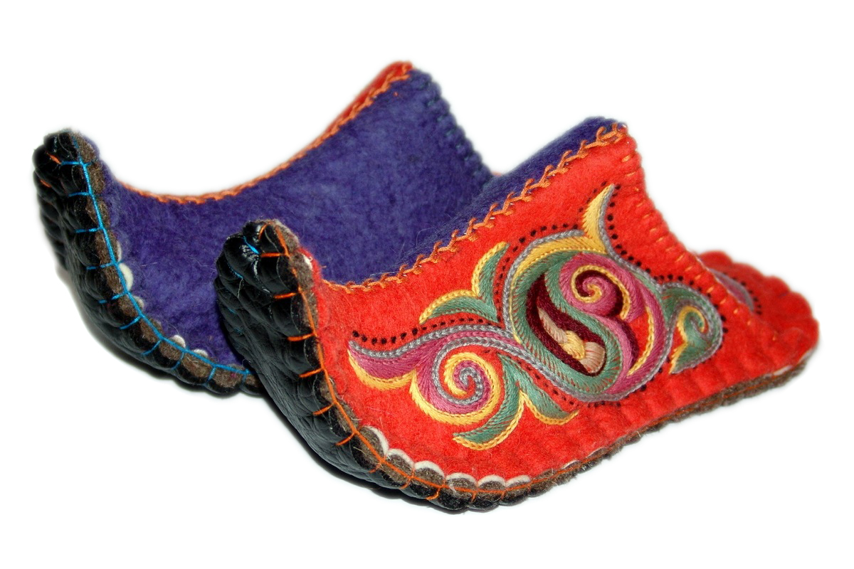 Felted Slippers Aladdin. Wool Slippers, Home Shoes, Indoor Slippers, Felt Slippers