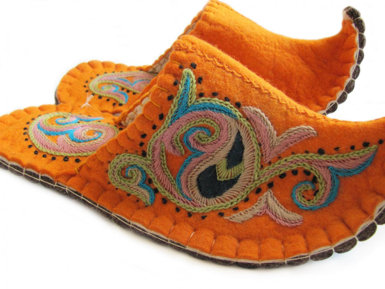 handmade felt slippers